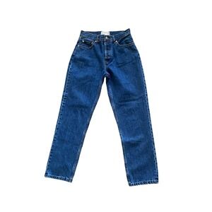 Everlane 90s Cheeky Jean Womens 27 Blue Regular High Rise Organic Cotton
